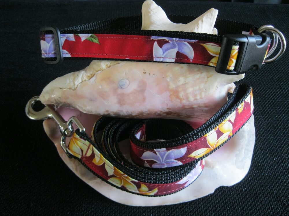 hawaiian dog collars and leashes